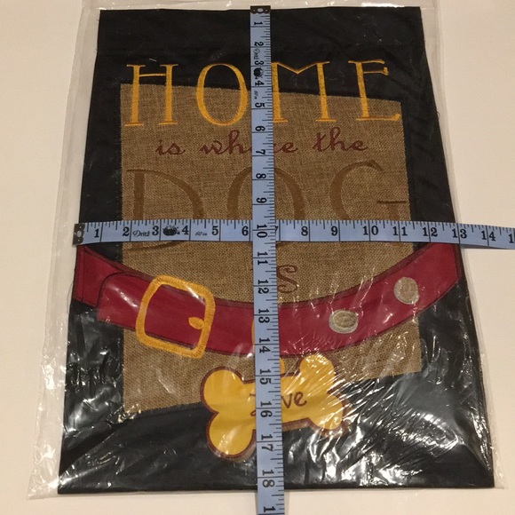 🎉HP🎉”Home is Where the Dog Is, Love” Double-Sided Garden Flag, New Tags Sealed - Picture 5 of 10